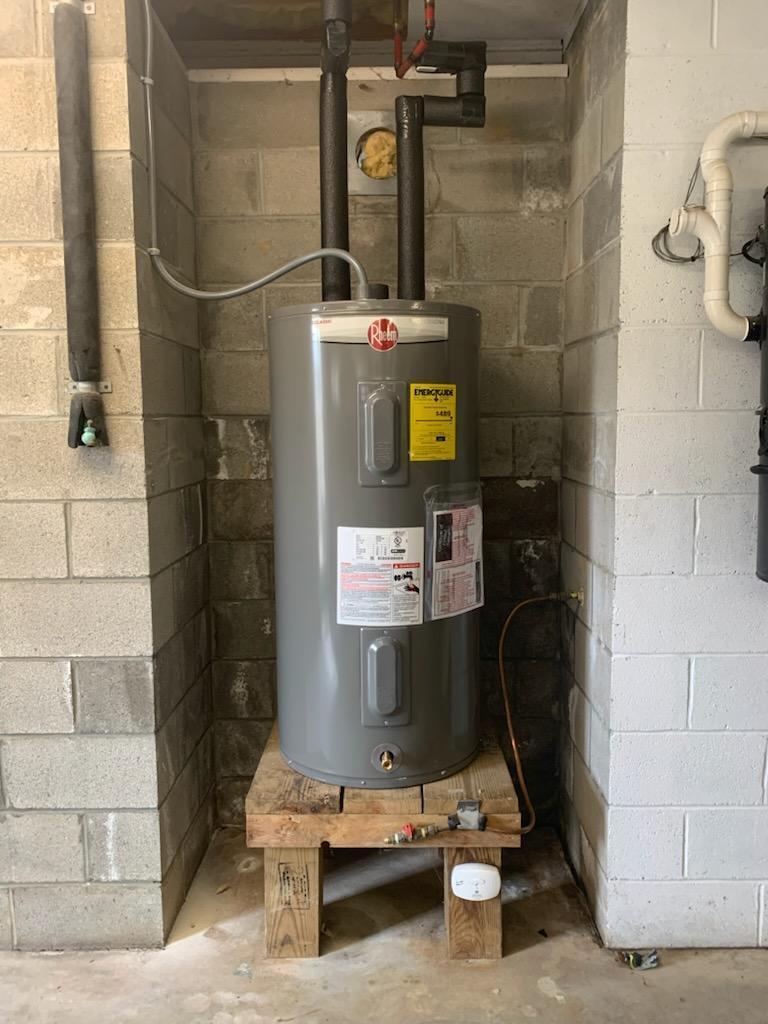 Water heater installation
